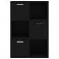 Preview: Lagerschrank Schwarz 60x29,5x90 cm Holzwerkstoff