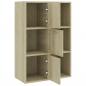 Preview: Lagerschrank Sonoma-Eiche 60x29,5x90 cm Holzwerkstoff