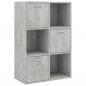 Preview: Lagerschrank Betongrau 60x29,5x90 cm Holzwerkstoff