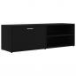 Preview: TV-Schrank Schwarz 120x34x37 cm Holzwerkstoff