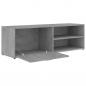 Preview: TV-Schrank Betongrau 120x34x37 cm Holzwerkstoff