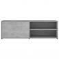 Preview: TV-Schrank Betongrau 120x34x37 cm Holzwerkstoff