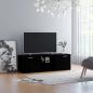 Preview: ARDEBO.de - TV-Schrank Schwarz 120x34x37 cm Holzwerkstoff