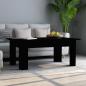 Preview: ARDEBO.de - Couchtisch Schwarz 100x60x42 cm Holzwerkstoff