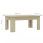 Preview: Couchtisch Sonoma-Eiche 100x60x42 cm Holzwerkstoff