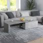 Preview: ARDEBO.de - Couchtisch Betongrau 150x50x35 cm Holzwerkstoff