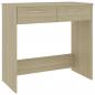 Preview: Schreibtisch Sonoma-Eiche 80x40x75 cm Holzwerkstoff