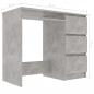 Preview: Schreibtisch Betongrau 90x45x76 cm Holzwerkstoff