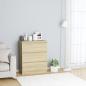 Preview: ARDEBO.de - Sideboard Sonoma-Eiche 60x35x76 cm Holzwerkstoff