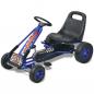 Preview: ARDEBO.de - Pedal Go-Kart mit verstellbarem Sitz Blau