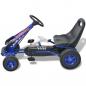 Preview: Pedal Go-Kart mit verstellbarem Sitz Blau