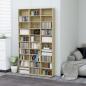 Preview: ARDEBO.de - CD-Schrank Sonoma-Eiche 102x16x177,5 cm Holzwerkstoff