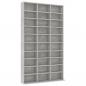 Preview: CD-Schrank Betongrau 102x16x177,5 cm Holzwerkstoff