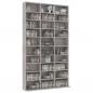 Preview: CD-Schrank Betongrau 102x16x177,5 cm Holzwerkstoff