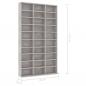 Preview: CD-Schrank Betongrau 102x16x177,5 cm Holzwerkstoff