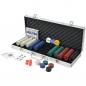 Preview: Poker Set mit 500 Chips Aluminium