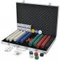 Preview: Poker Set mit 1.000 Chips Aluminium