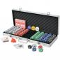 Preview: Poker Set mit 500 Chips Aluminium