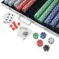 Preview: Poker Set mit 1.000 Chips Aluminium