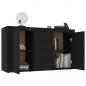 Preview: Sideboard Schwarz 120x36x69 cm Holzwerkstoff