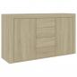 Preview: Sideboard Sonoma-Eiche 120x36x69 cm Holzwerkstoff