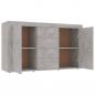 Preview: Sideboard Betongrau 120x36x69 cm Holzwerkstoff