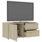 Preview: TV-Schrank Sonoma-Eiche 80x34x36 cm Holzwerkstoff