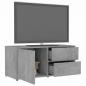 Preview: TV-Schrank Betongrau 80x34x36 cm Holzwerkstoff