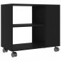 Preview: Beistelltisch Schwarz 70x35x55 cm Holzwerkstoff