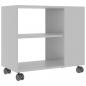 Preview: Beistelltisch Grau 70x35x55 cm Holzwerkstoff