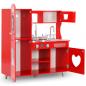 Preview: Spielküche Kinder MDF 84x31x89 cm Rot