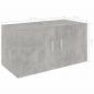 Preview: Wandschrank Betongrau 80 x 39 x 40 cm Holzwerkstoff