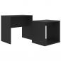 Preview: Couchtisch-Set Schwarz 48x30x45 cm Holzwerkstoff