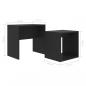 Preview: Couchtisch-Set Schwarz 48x30x45 cm Holzwerkstoff