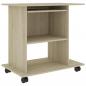 Preview: Schreibtisch Sonoma-Eiche 80x50x75 cm Holzwerkstoff