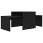 Preview: Couchtisch-Set Schwarz 100x48x40 cm Holzwerkstoff