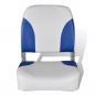 Preview: Bootssitz Klappbar Blau-Weiß 41x36x48 cm