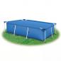 Preview: Rechteckige Pool-Abdeckung PE Blau 549 x 274 cm