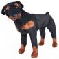 Preview: ARDEBO.de - Plüschtier Hund Rottweiler Stehend Plüsch Schwarz und Braun XXL