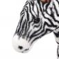 Preview: Plüschtier Zebra Stehend Plüsch Schwarz und Weiß XXL