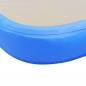 Preview: Aufblasbare Gymnastikmatte mit Pumpe 300x100x10 cm PVC Blau  