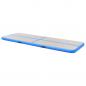 Preview: Aufblasbare Gymnastikmatte mit Pumpe 300x100x10 cm PVC Blau  