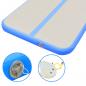 Preview: Aufblasbare Gymnastikmatte mit Pumpe 300x100x10 cm PVC Blau  