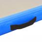 Preview: Aufblasbare Gymnastikmatte mit Pumpe 300x100x10 cm PVC Blau  