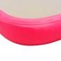 Preview: Aufblasbare Gymnastikmatte mit Pumpe 400x100x10 cm PVC Rosa