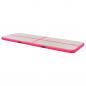 Preview: Aufblasbare Gymnastikmatte mit Pumpe 400x100x10 cm PVC Rosa