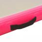 Preview: Aufblasbare Gymnastikmatte mit Pumpe 500x100x10 cm PVC Rosa