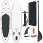 Preview: ARDEBO.de - Stand Up Paddle Surfboard SUP Aufblasbar Rot und Weiß