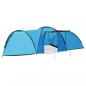 Preview: ARDEBO.de - Camping-Zelt Iglu 650x240x190 cm 8 Personen Blau