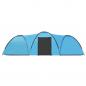 Preview: Camping-Zelt Iglu 650x240x190 cm 8 Personen Blau